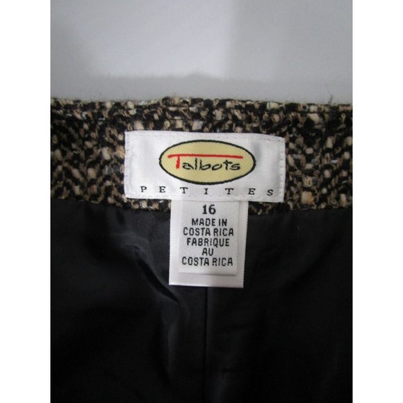 Talbots Skirt Petites 16P Wool Straight Pencil Lined Knit Career - Picture 6 of 8